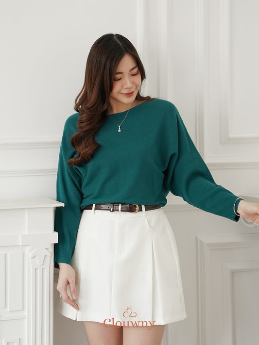 Beatrix Sabrina Knit Top - Green