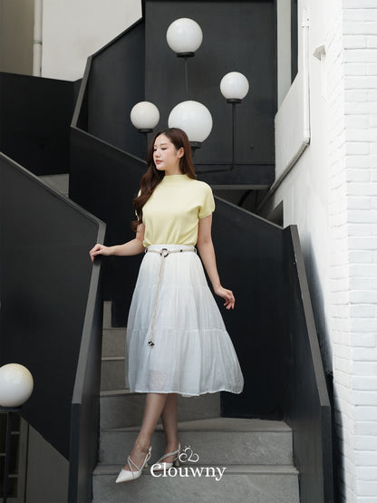 Kila Flare Skirt - White
