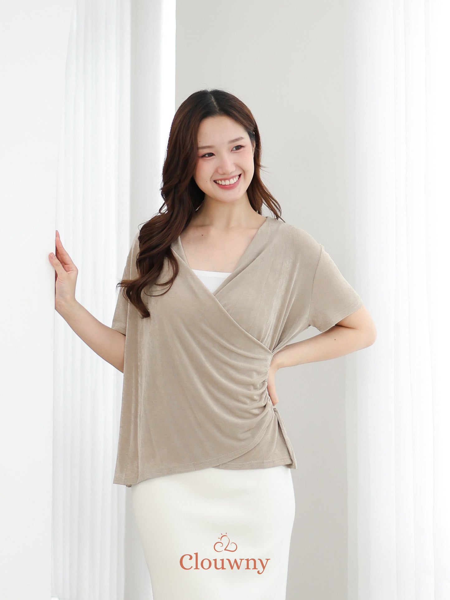 Ladel String Knit Top - Oat