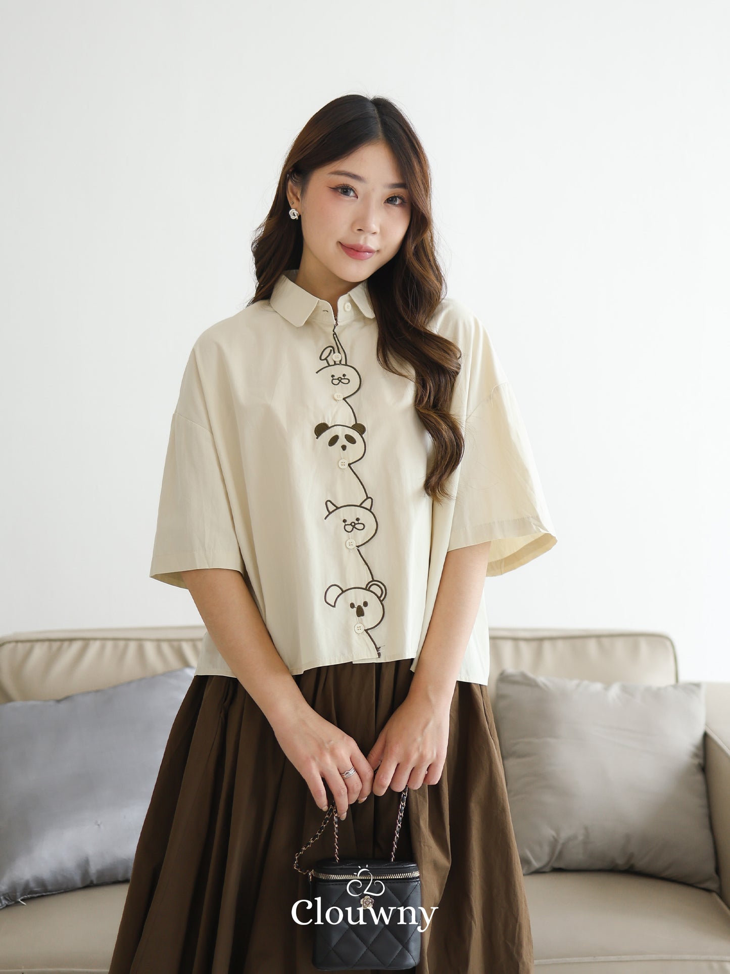 Friends Cotton Shirt - Yellow