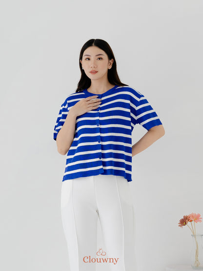 Romance Stripes Top - Blue