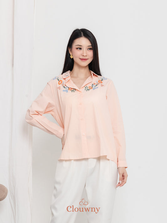 Daria Cotton Shirt - Peach