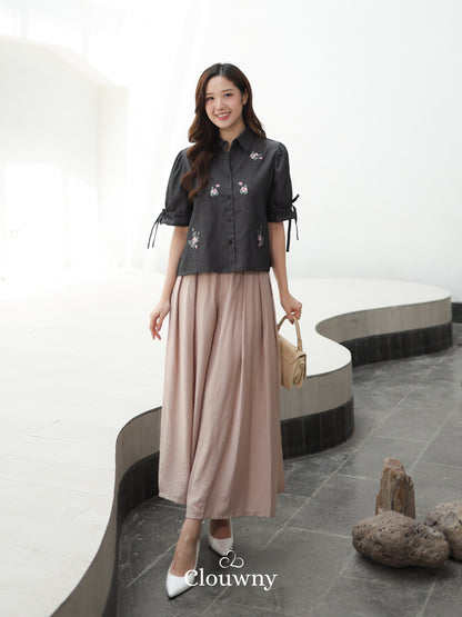 Yuni Cullote Pants - Light Khaki