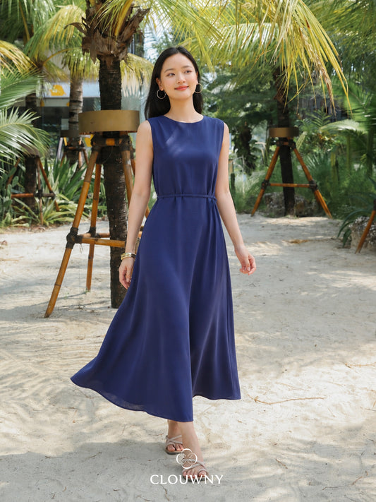 Barla Loose Dress - Navy