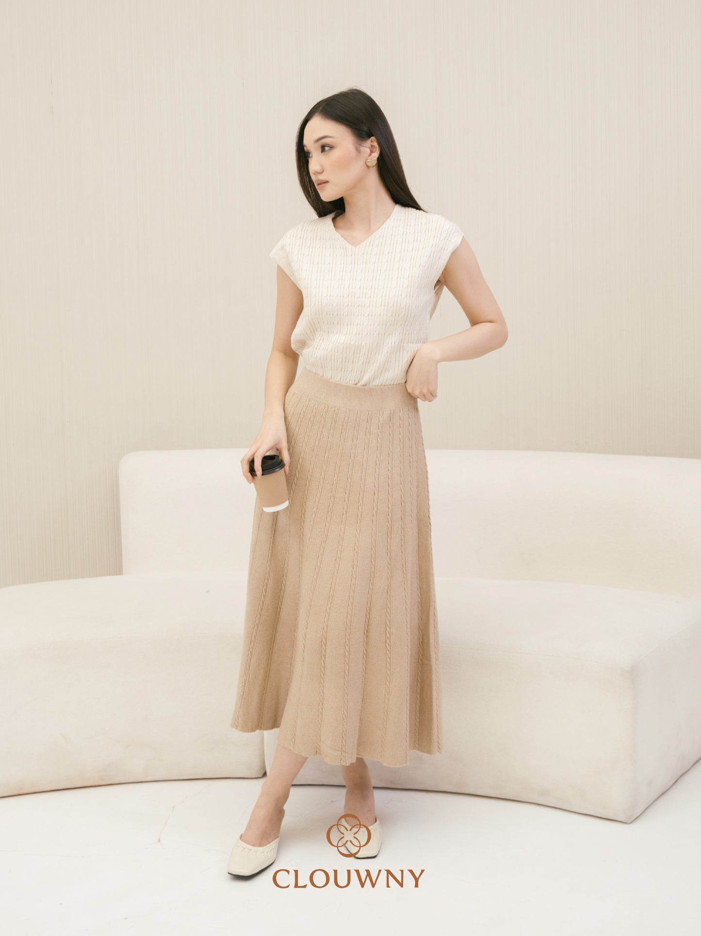 Chesma Knit Skirt - Sand