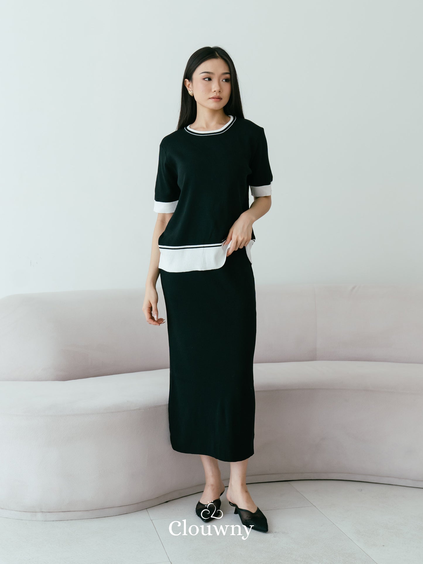 Aubrey Knit Set - Black