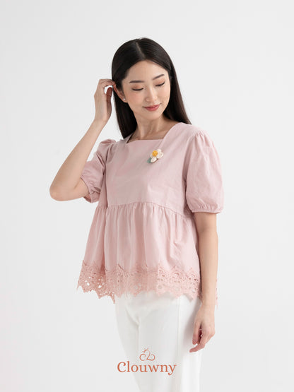 Clara Baby Doll Top - Pink