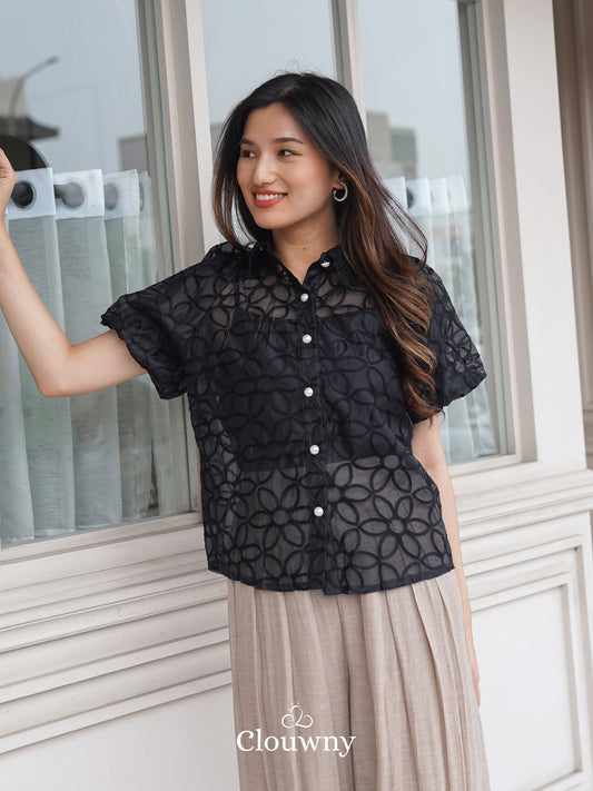 Bema Lace Shirt - Black