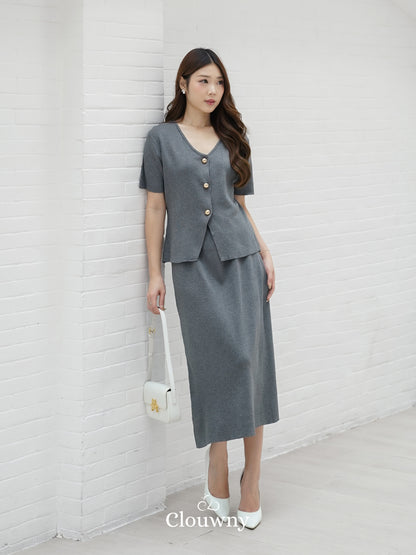Isabel Knit Set - Grey