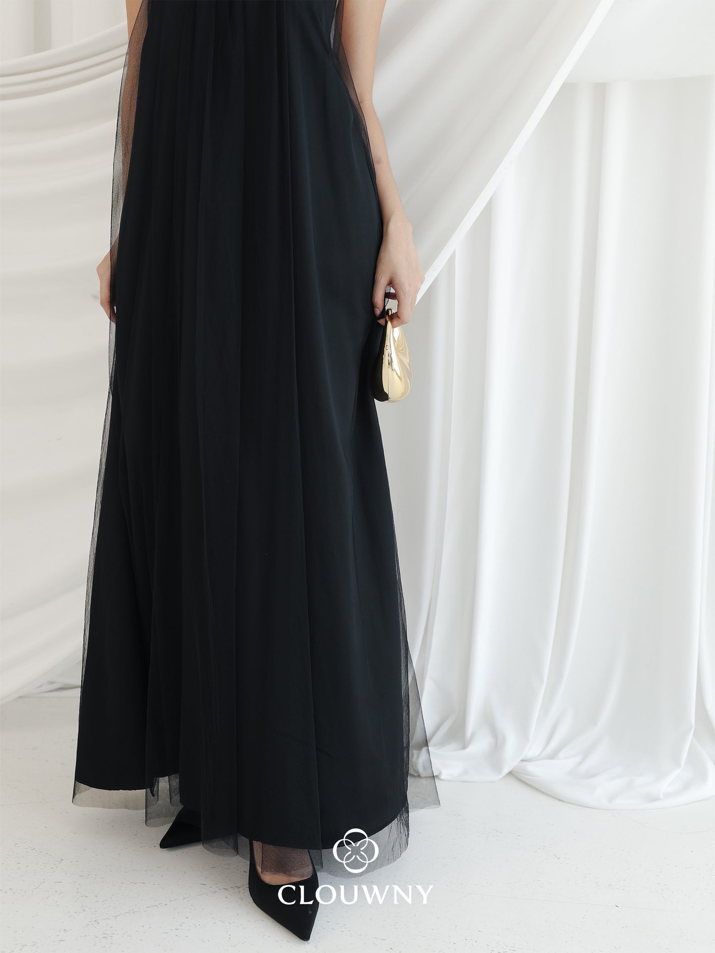 Sharon Halter Tulle Dress - Black