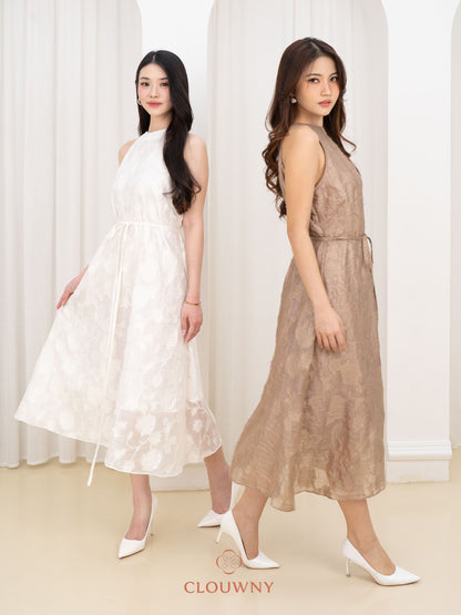 Zeya Mini Belt Dress - Beige