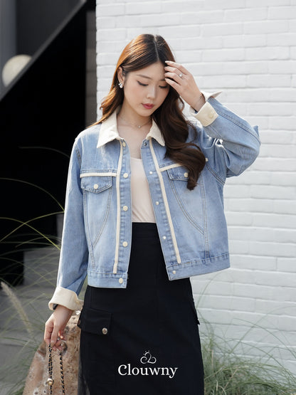 Gaby Denim Jacket - Cream