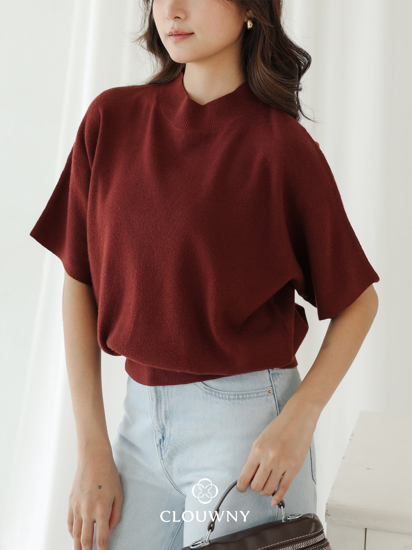 Castle Knit Top - Coffee