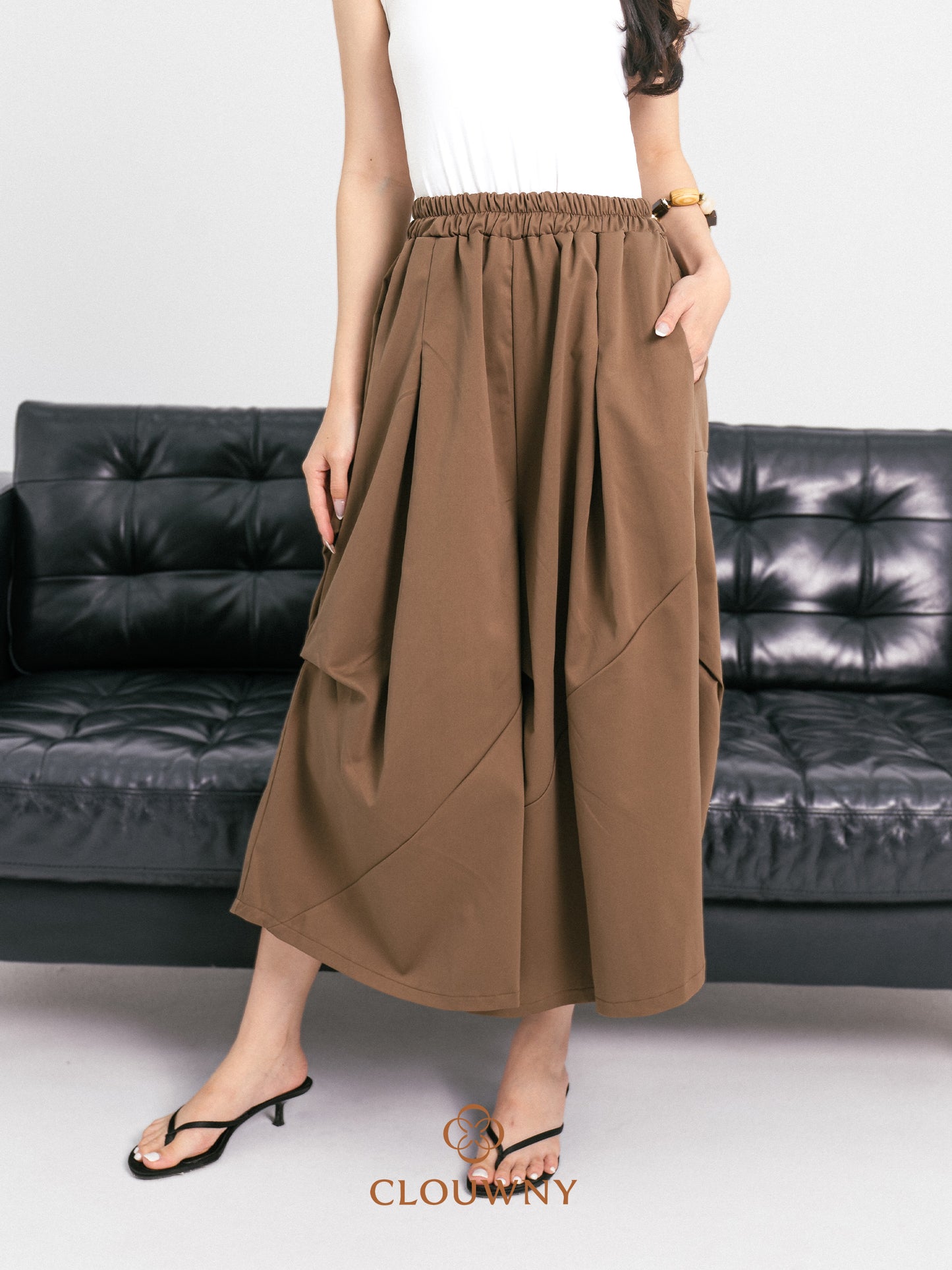 Wolka Pocket Cullotes Pants - Mocca