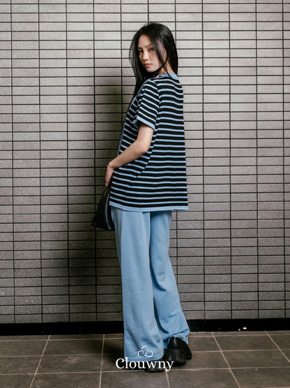 Crystal Scarf Knit Set - Blue