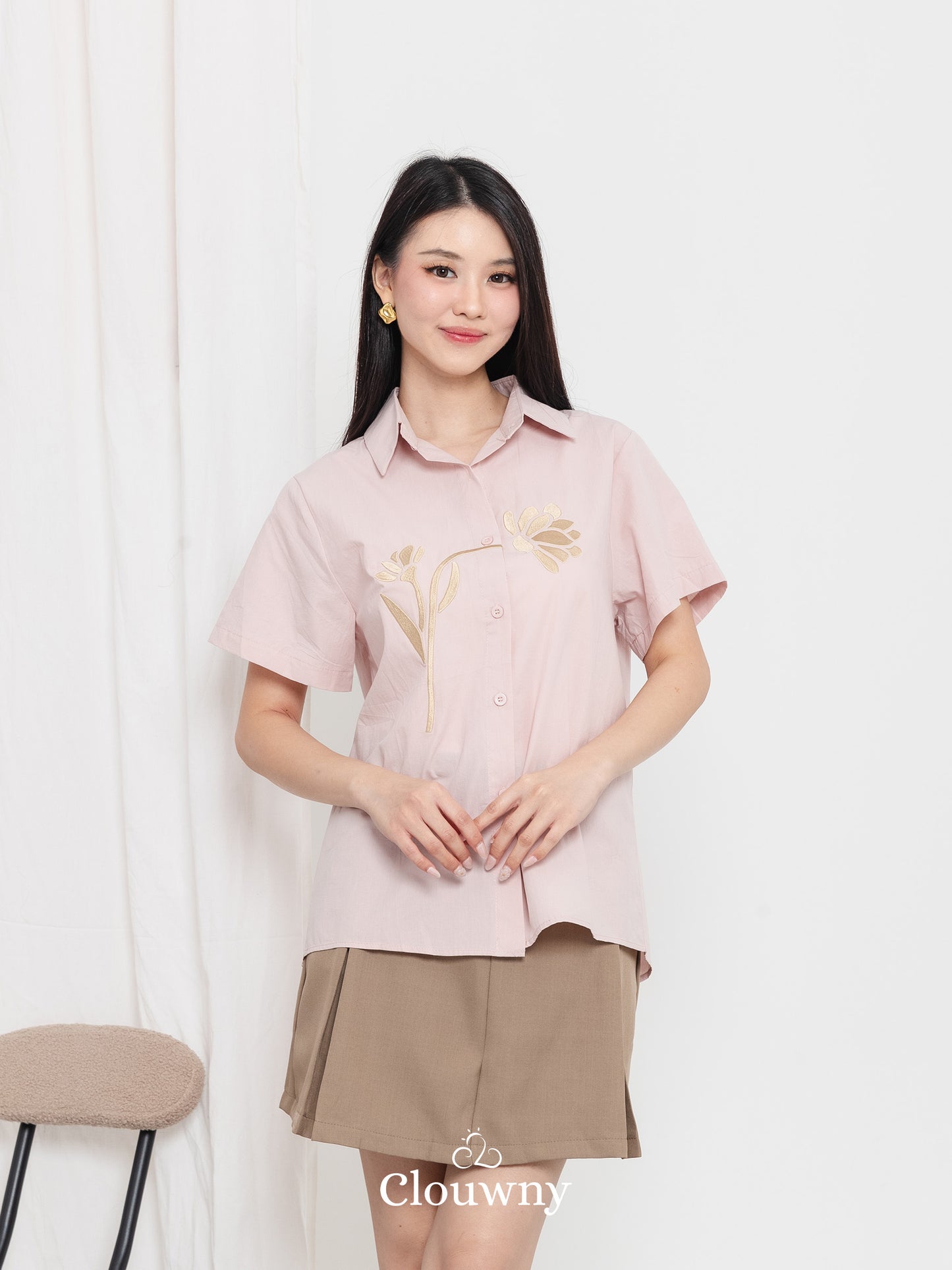 Hova Cotton Shirt - Pink