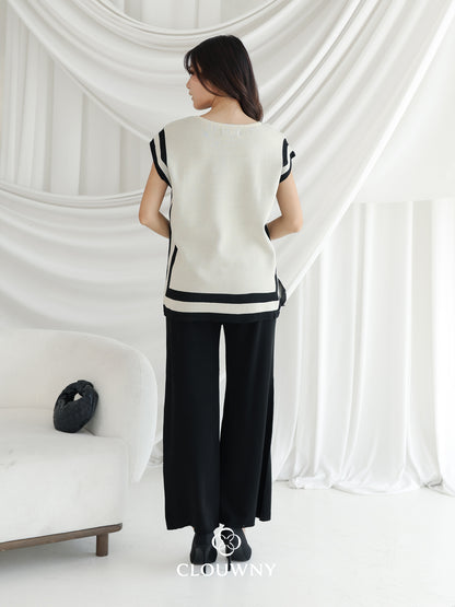 Whitler Knit Set - Black Cream