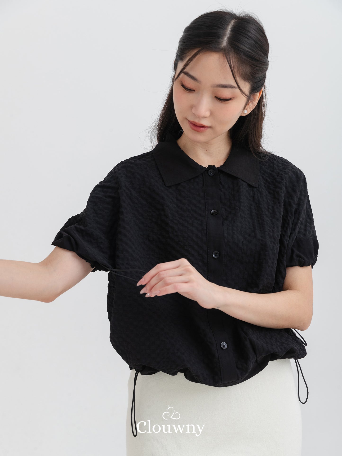 Aira Cotton Shirt - Black