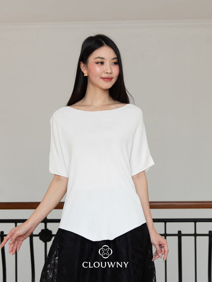 Wayne Shoulder Off Top - White