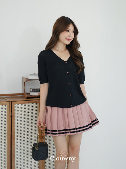 Vianey Knit Top - Black