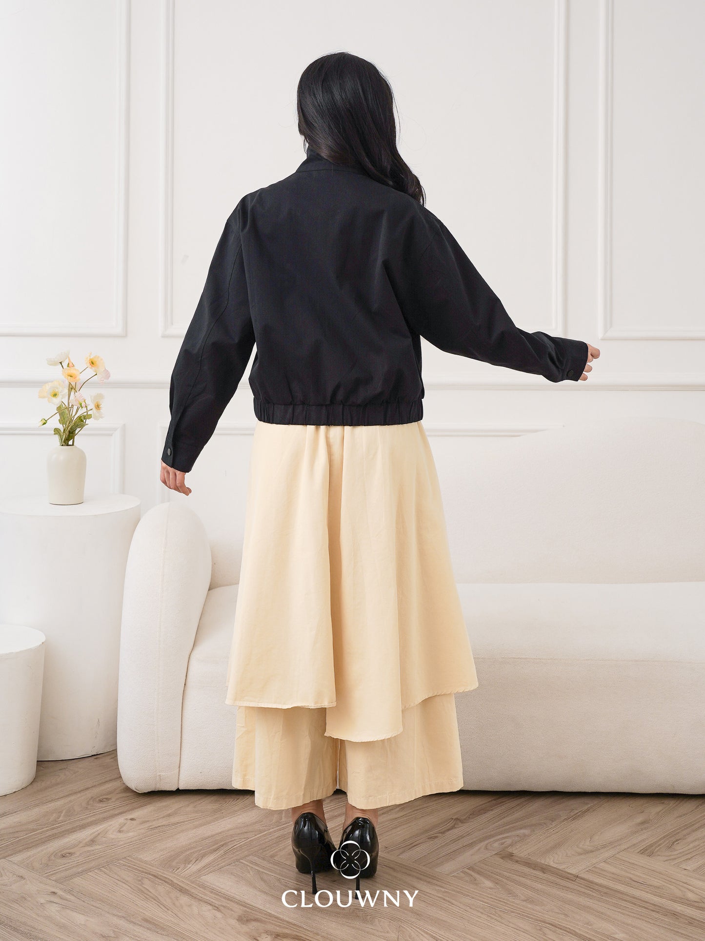 Naoki Layer Pants - Cream
