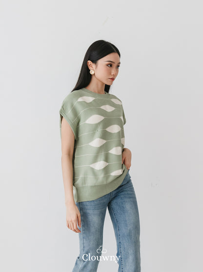 Filly Knitt Top Sage Green