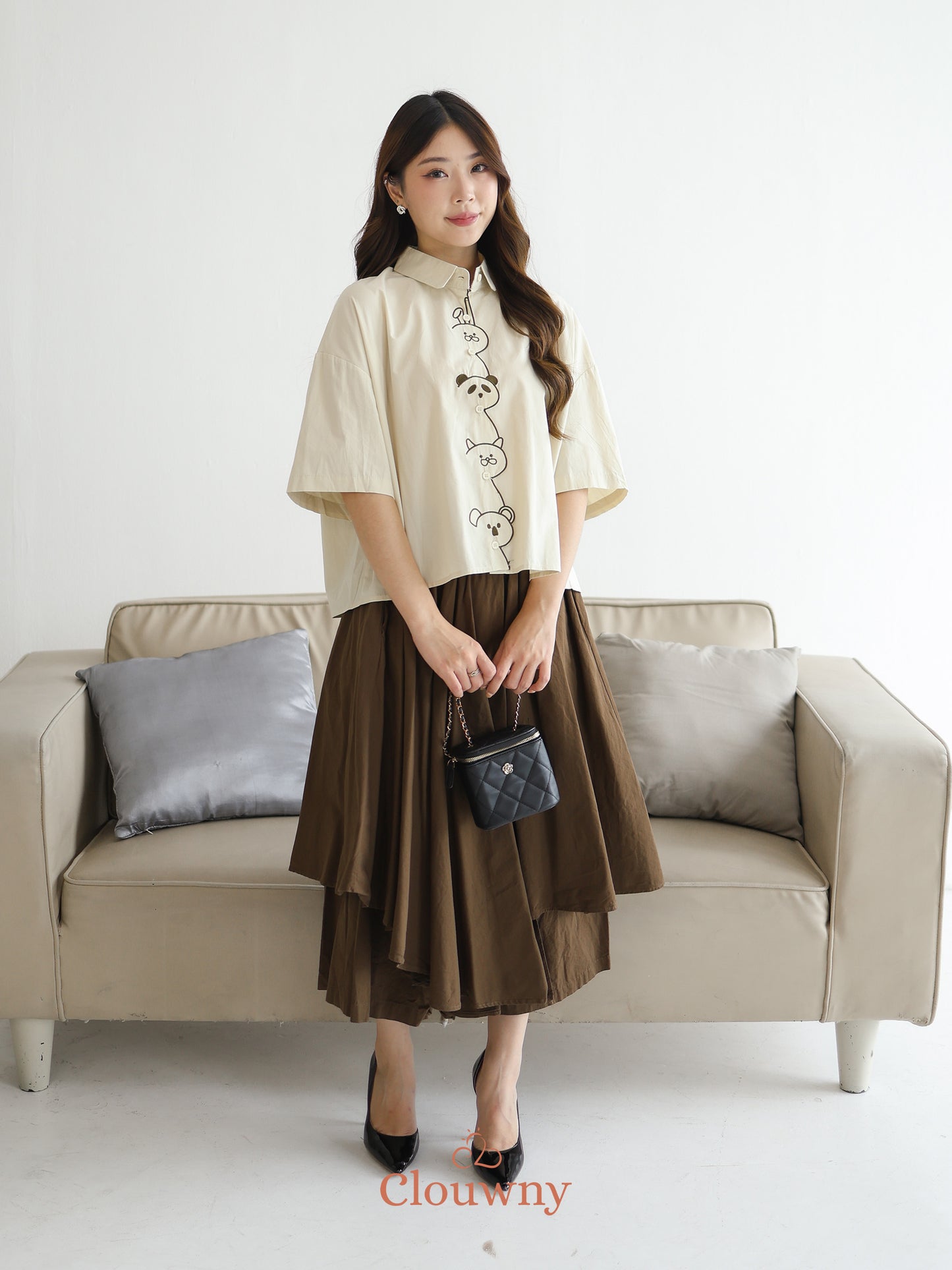 Racita Layer Pants  - Coffee