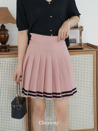 Stripes Tennis Skirt - Pink