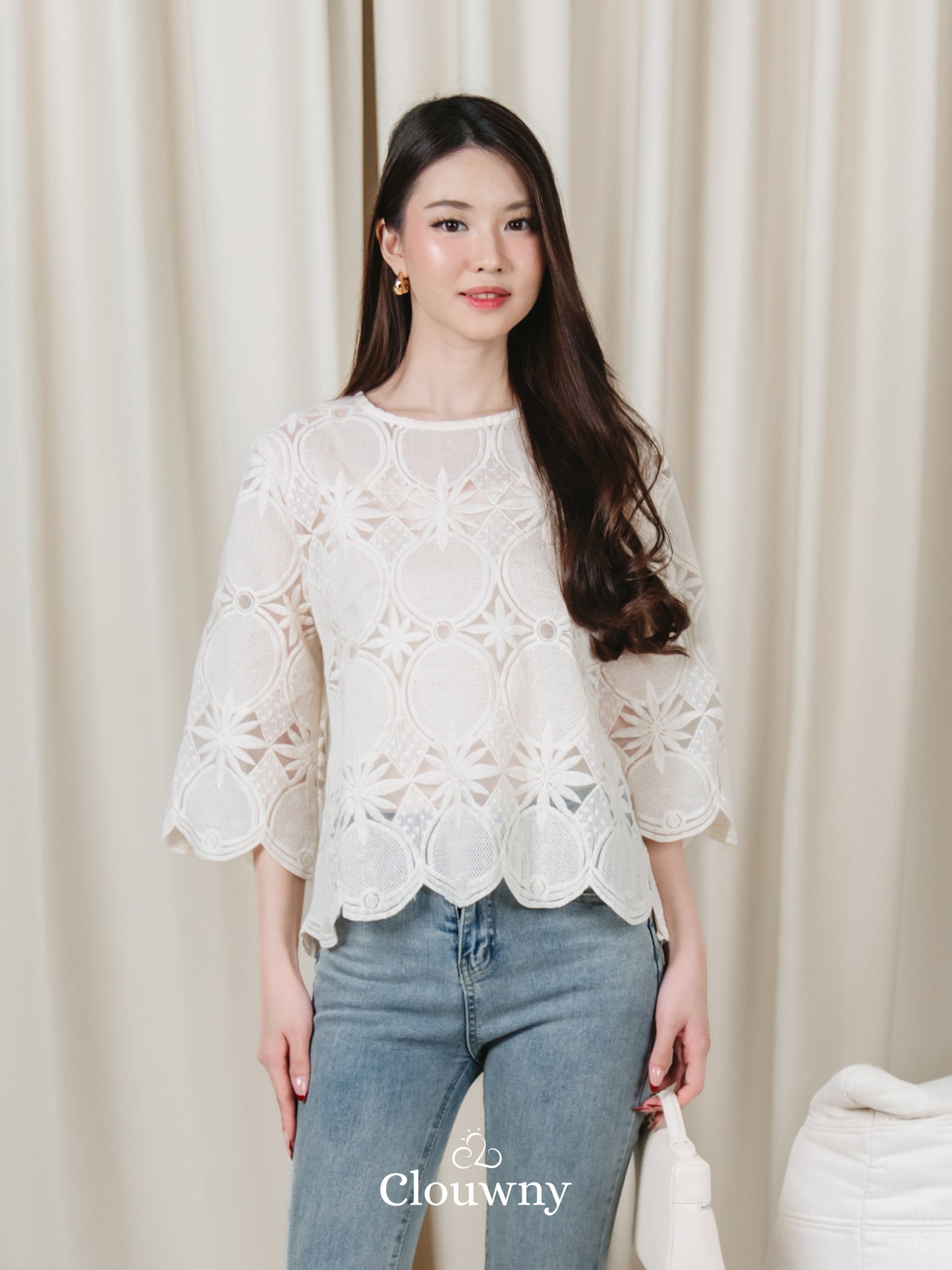 Rosini Lace Blouse - Cream