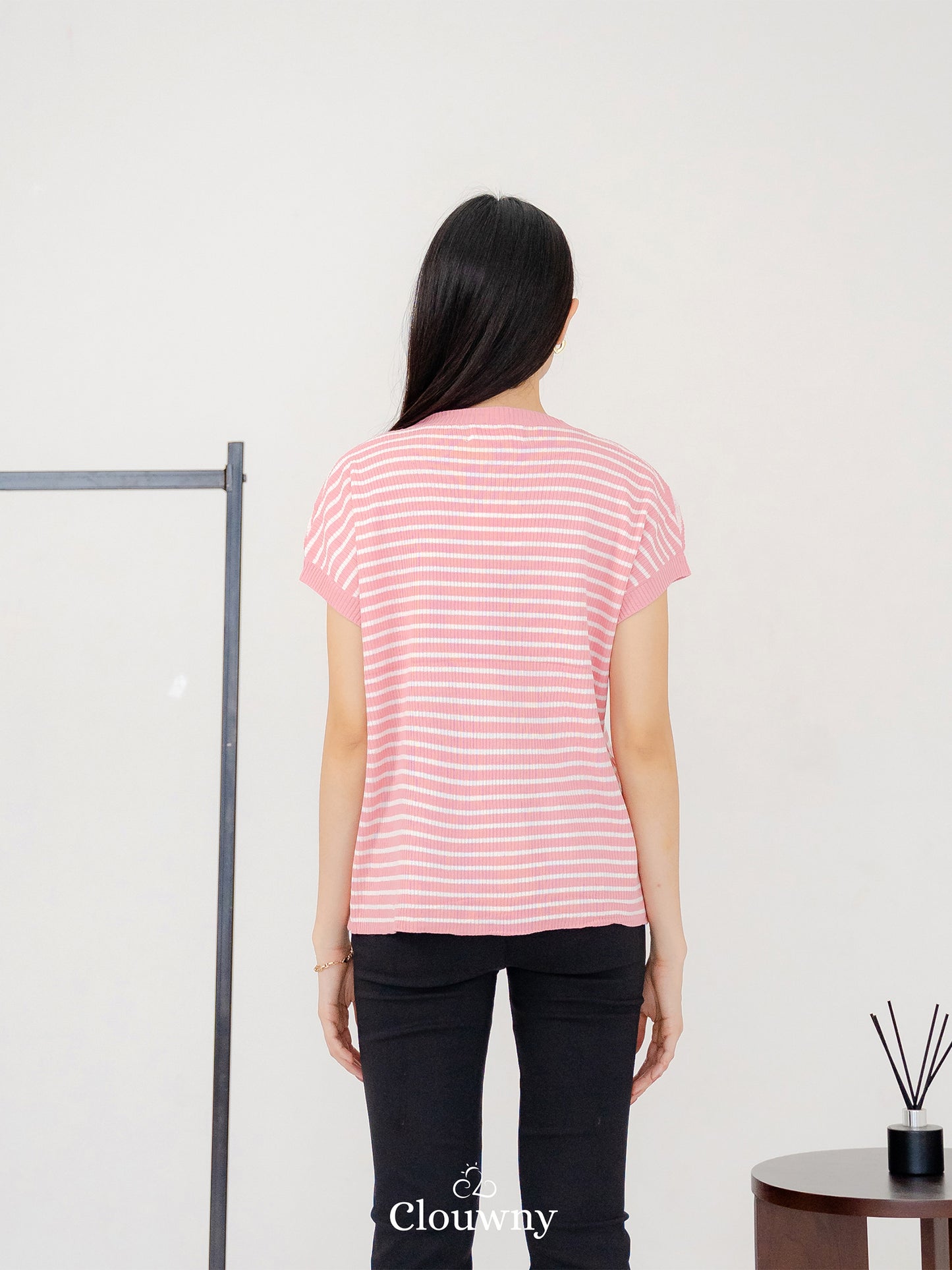 Molly Stripes Top - Pink