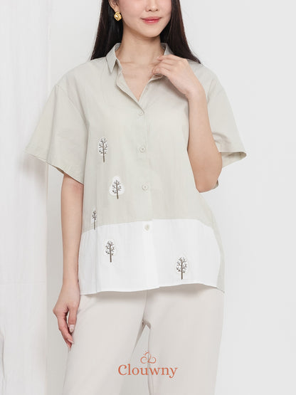 Yolka Cotton Shirt - Mint