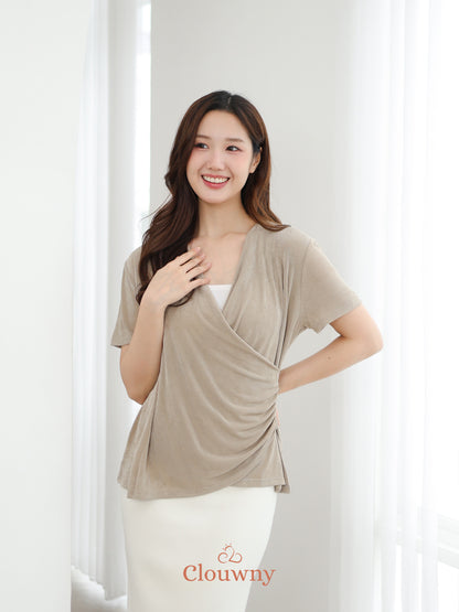 Ladel String Knit Top - Oat