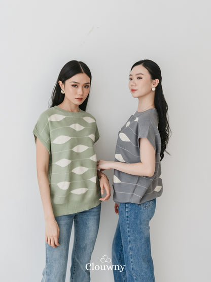 Filly Knitt Top Sage Green