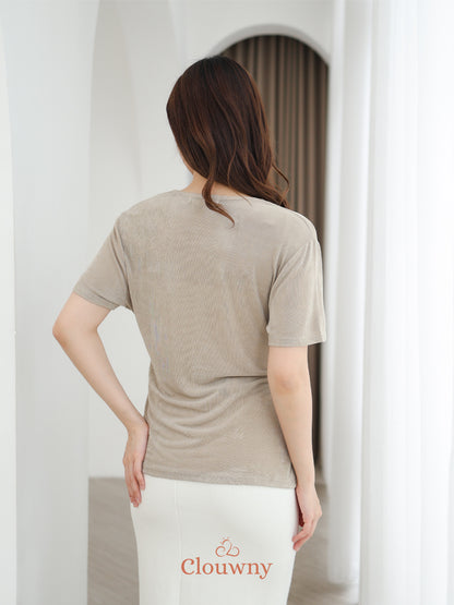 Ladel String Knit Top - Oat