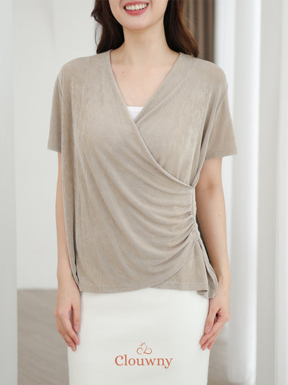 Ladel String Knit Top - Oat