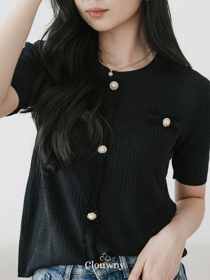 Briana Knit Top - Black