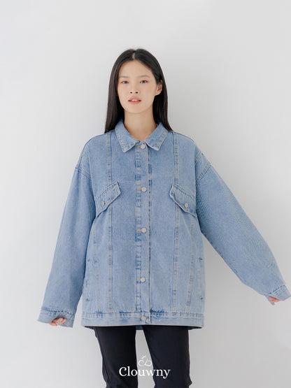 Jaket Denim Kley Oversize