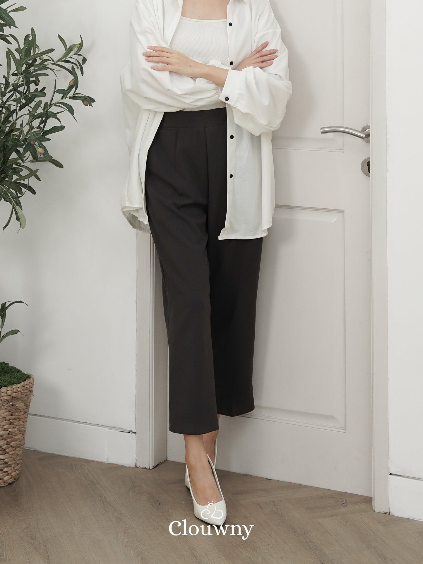 Tori Pocket Pants - Dark Grey