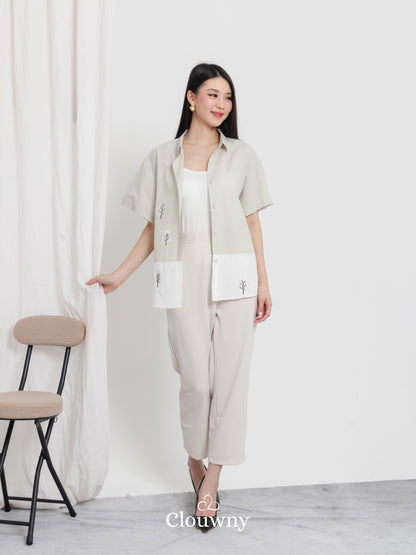 Yolka Cotton Shirt - Mint