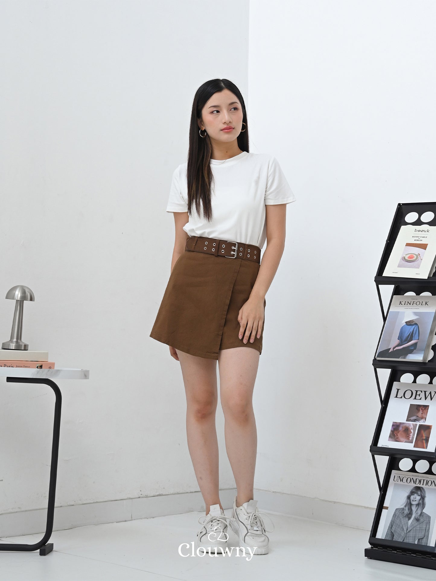 Maxime Denim Skort - Mocca