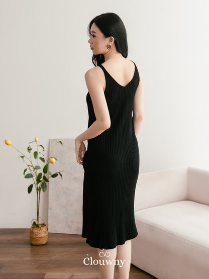 Hikari Knit Dress - Black