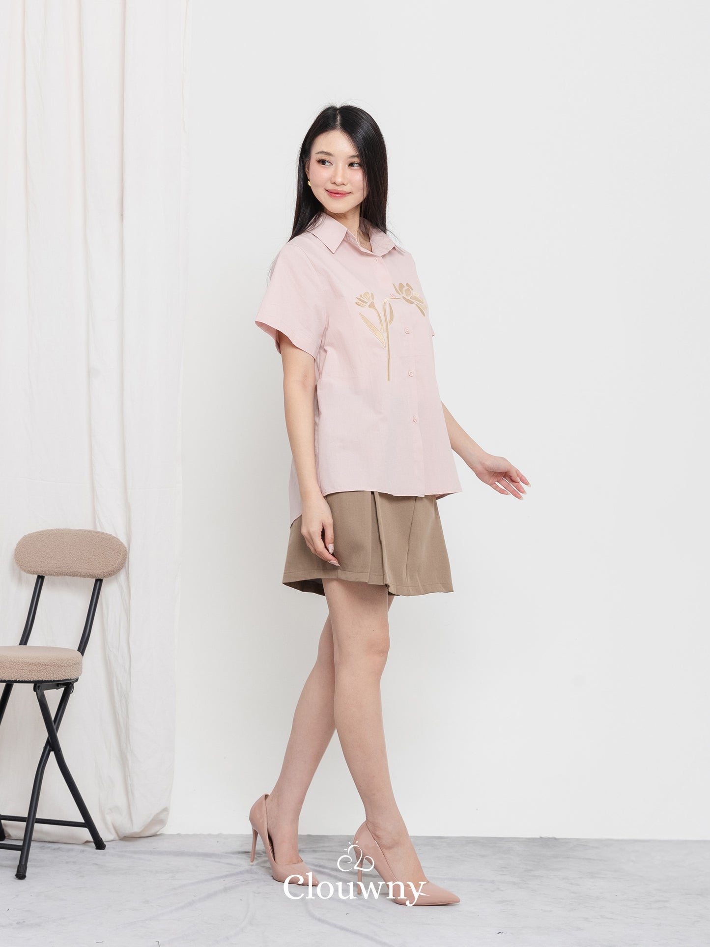 Hova Cotton Shirt - Pink