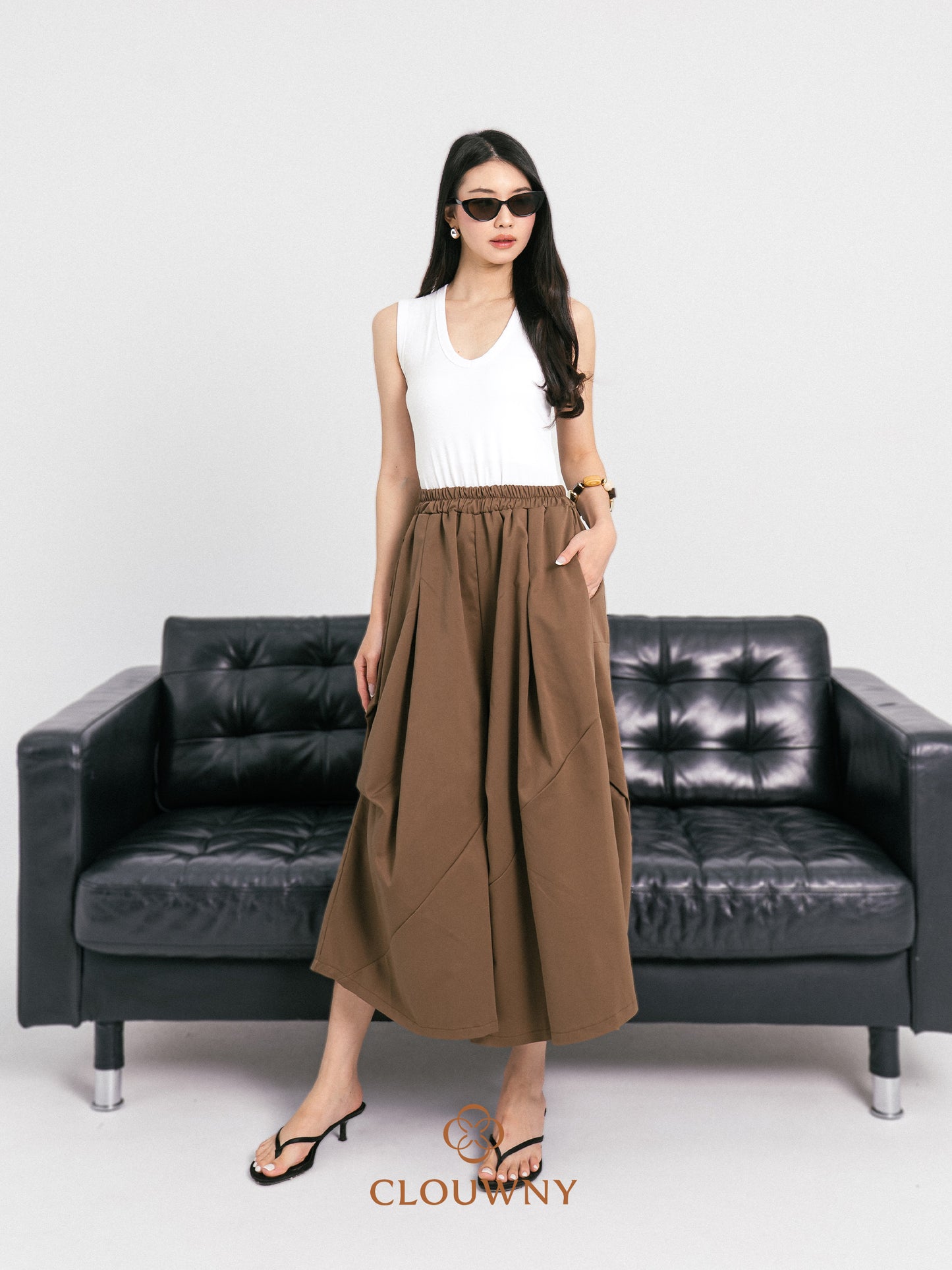 Wolka Pocket Cullotes Pants - Mocca
