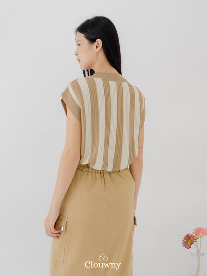 Kind Stripes Top - Beige