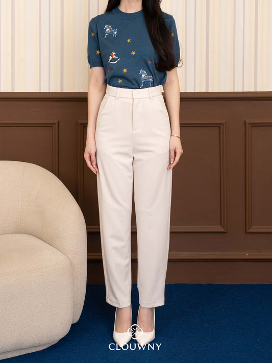 Egin Office Pants - Broken White