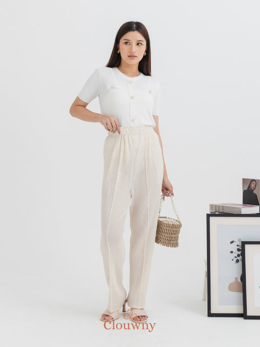 Ollie Pencil Pants - Cream