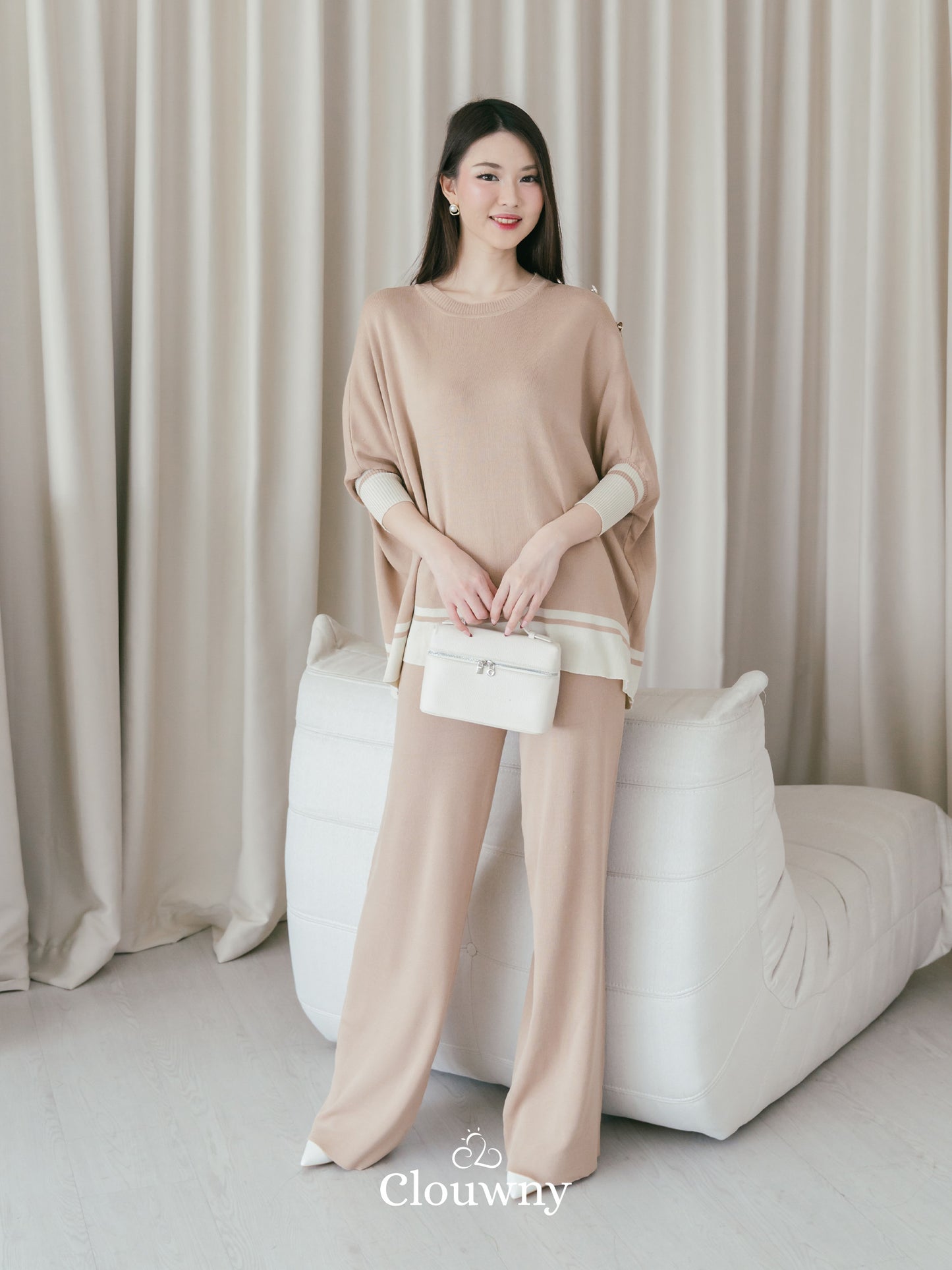 Yunita Side Button Set - Mocca