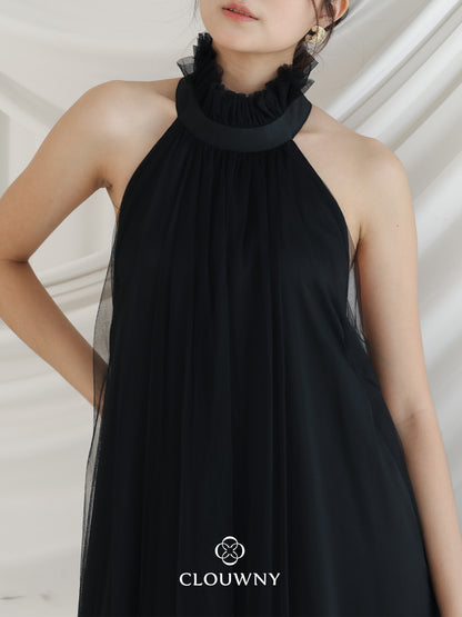 Sharon Halter Tulle Dress - Black
