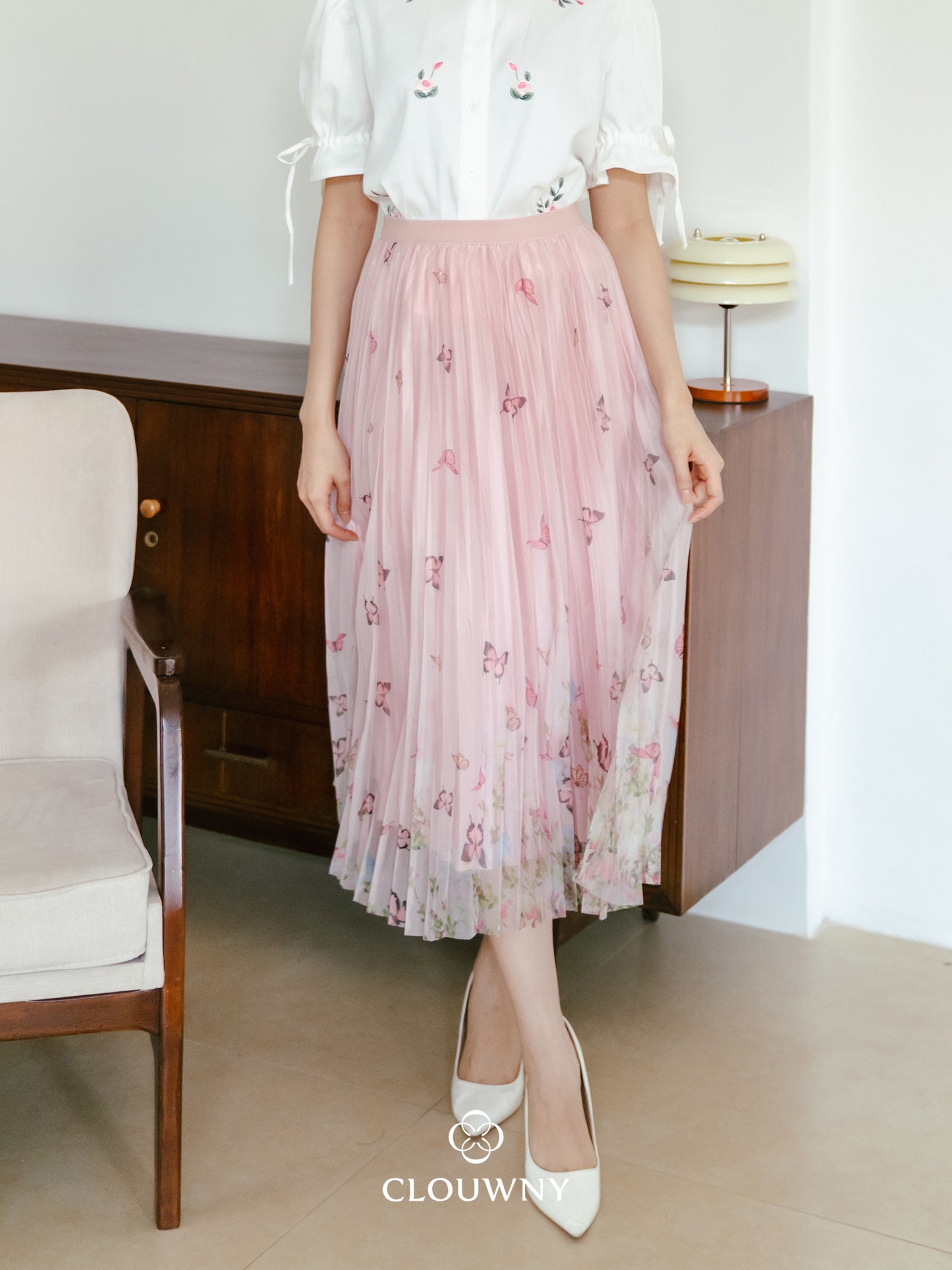 Voleta Butterfly Skirt - Pink