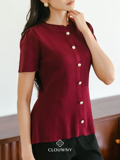 Lee Shanghai Knit Top - Magenta